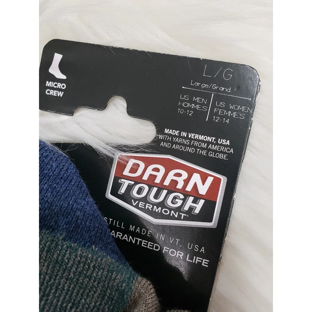 Limited Edition Darn Tough 1466 RYE Men's Micro Crew Midweight Hiking Sock USA